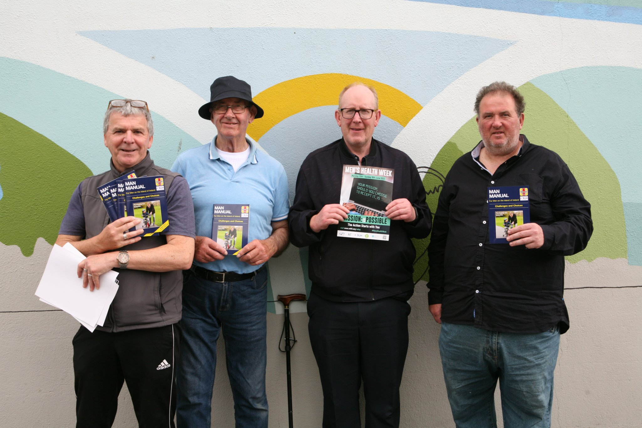 Lorcan Brennan visited Thomastown Men's Shed in Co Kilkenny during Men's Health Week for a talk about living well and signposting to services